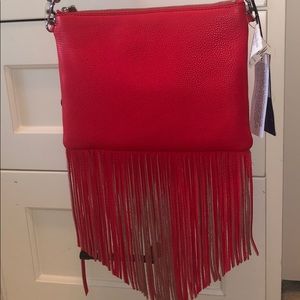 NWT Red Fringe Rebecca Minkoff Crossbody Purse